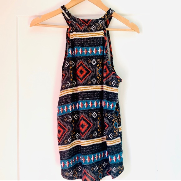 * Aztec halter neck sleeveless top - Picture 2 of 5